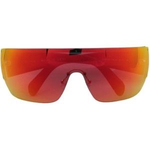 Authentic Celine Orange Mirror Mask Sunglasses